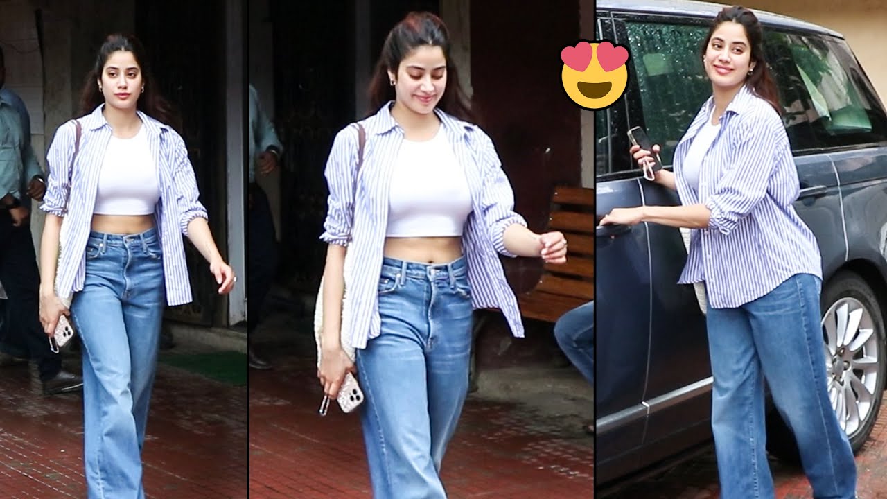 Jahnvi Kapoor Gorgeous Snapped At Pilates Santacruz | Jahnvi Kapoor Latest Video | Telugu Varthalu