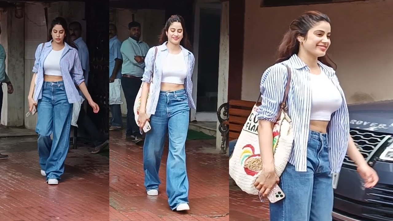 Janhvi Kapoor Spotted Post Workout In Santacruz – Watch Video | Filmy Mix