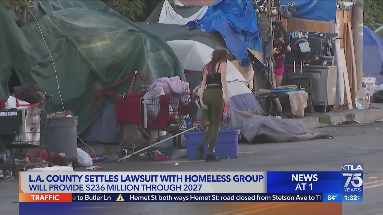 L.a. County Settles Lawsuit With Homeless Group