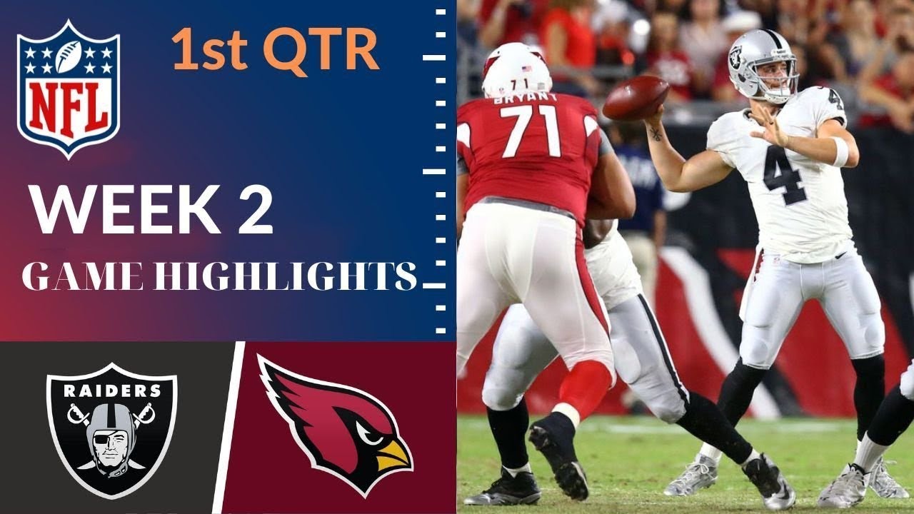 Las Vegas Raiders Vs. Arizona Cardinals Full Highlights 1st Qtr | Nfl Week 2, 2022