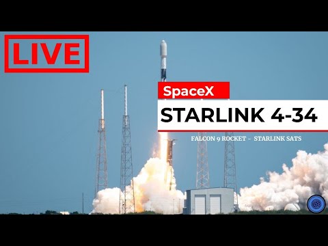 🌎 Live Spacex Starlink 4 34 Launch Successful!