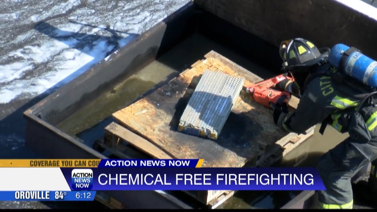 Local Company And Chico Firefighters Demo Non Toxic Firefighting Products Friday