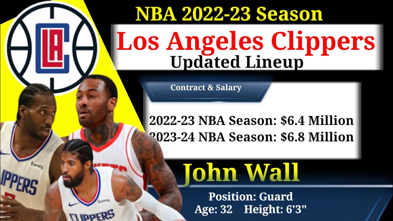 Los Angeles Clippers New Updates Lineup Roster 2022 | Nba 2022 23 | La Clippers Comparison Salaries