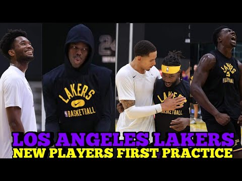 Los Angeles Lakers New Players First Practice | Schroder,beverley,bryant And Others | Lakers Updates