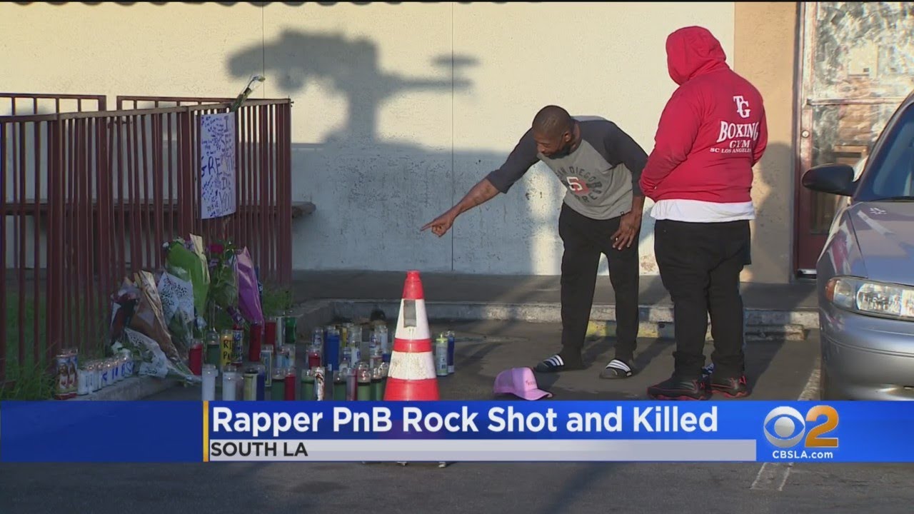 Memorial For Rapper Pnb Rock Grows At Roscoe’s Chicken And Waffles