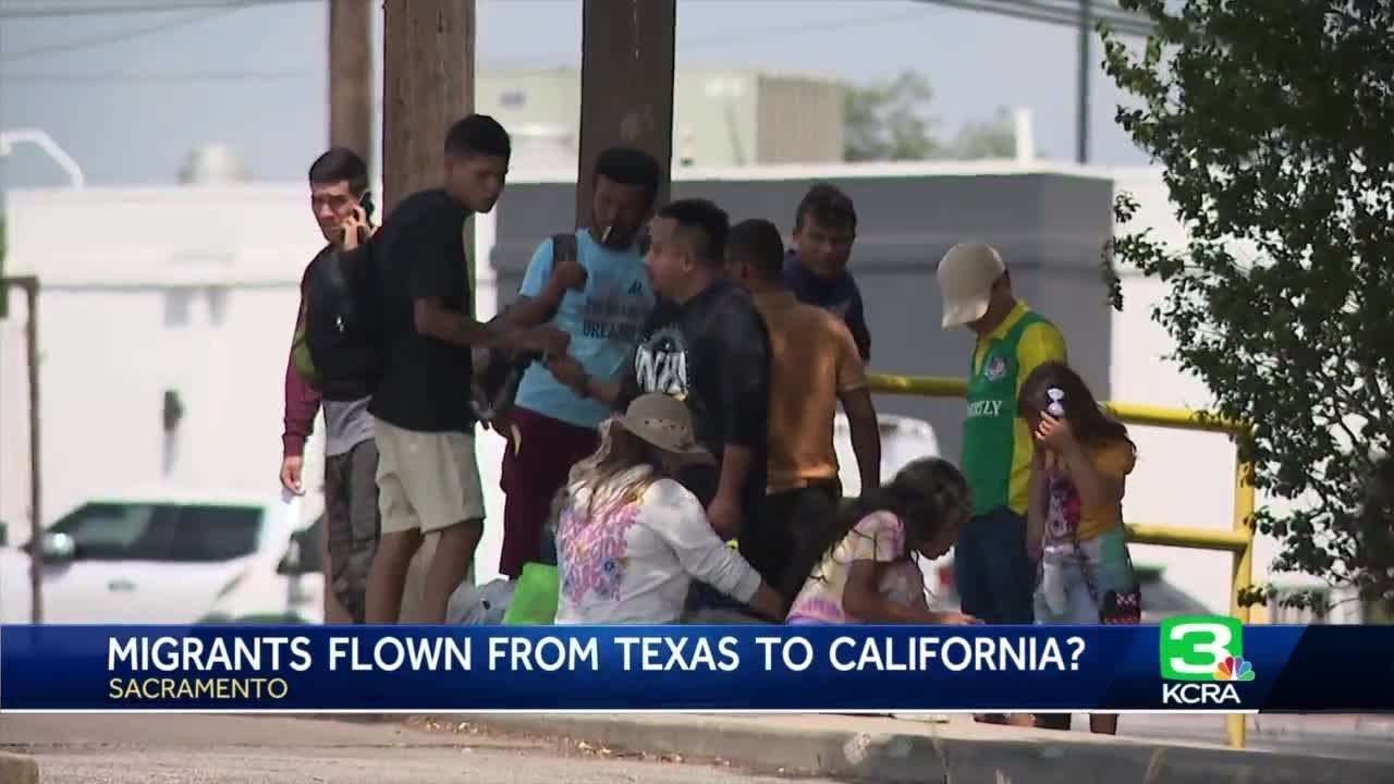 Migrants Arrive In Sacramento From Texas But Don’t Know Who Paid For Plane Tickets