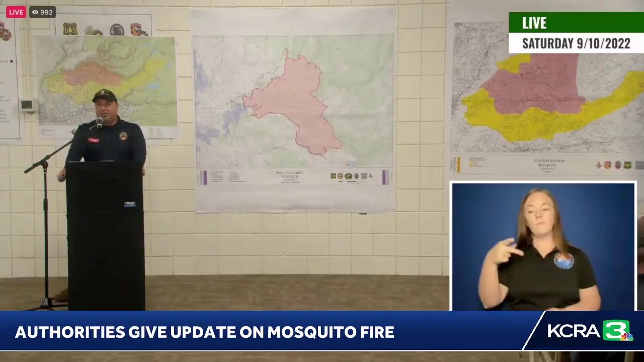 Mosquito Fire | Authorities Are Giving An Update On The Wildfire Burning In Placer And El Dorado …