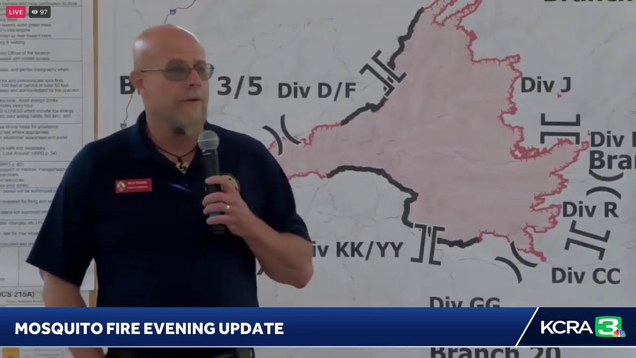 Mosquito Fire | Officials Give Update On Wildfire Burning In Placer And El Dorado Counties.