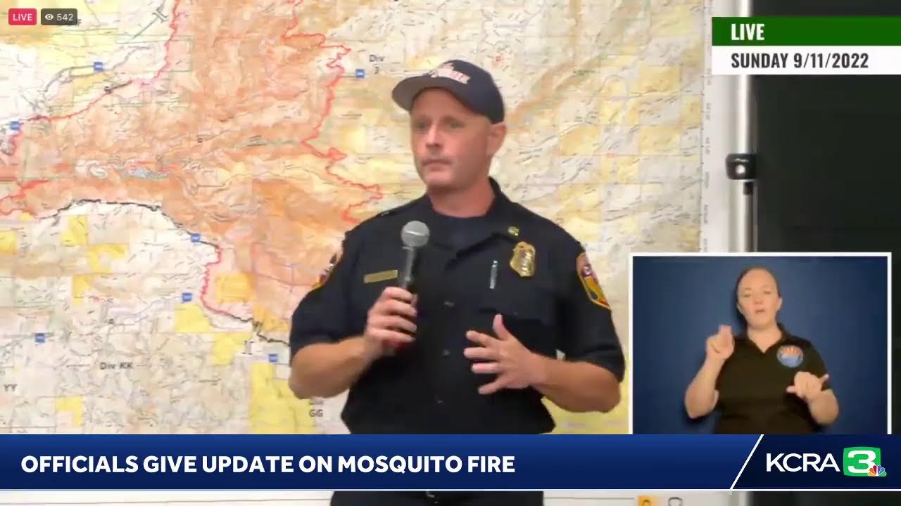 Mosquito Fire | Officials Give Update On The Wildfire Burning In Placer And El Dorado Counties.