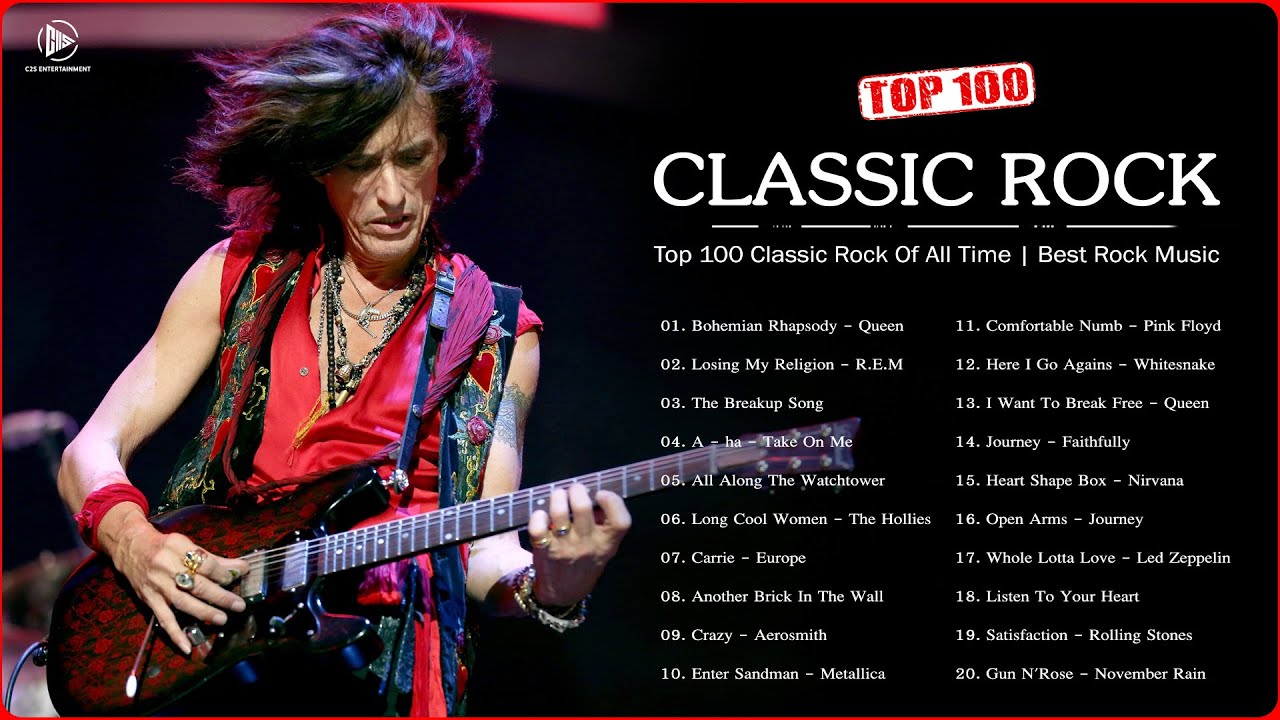 Now 100 Hits Classic Rock Songs Of All Time || Queen, R.e.m, Europe, Nirvana, Pink Floyd