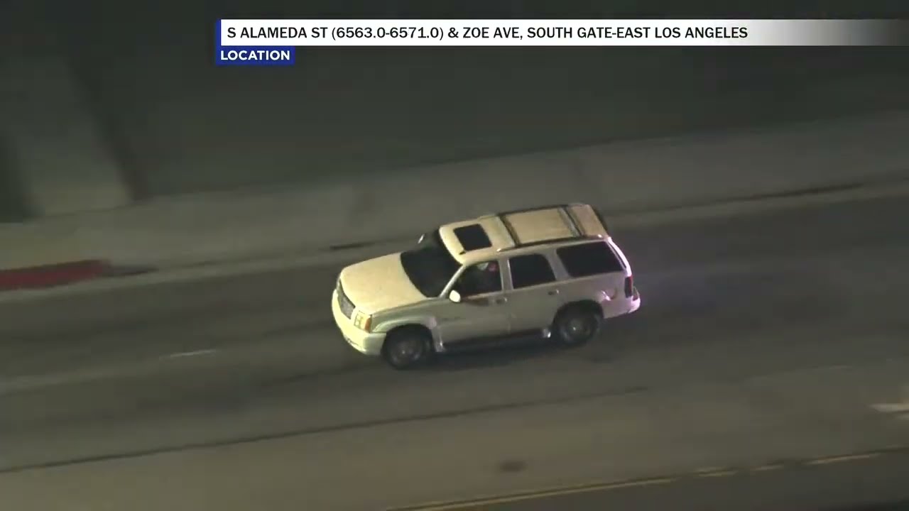 Police Chase: Lapd In Pursuit Of Suspect In South La Area