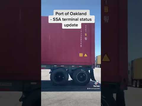 Port Of Oakland – Ssa Terminal Status Update #trucker #truckdriver #truckingnewbie #truckingup