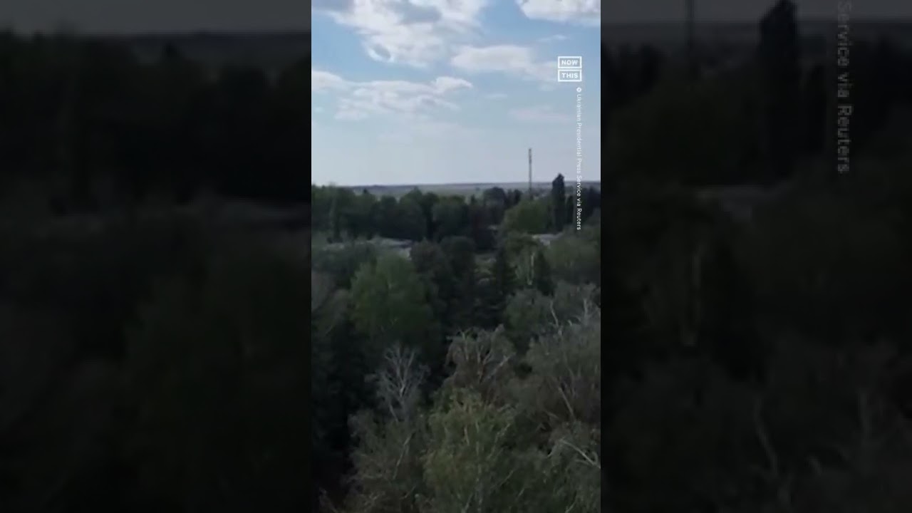 Pres. Zelenskyy Shares Video Of Solider Raising Ukraine’s Flag