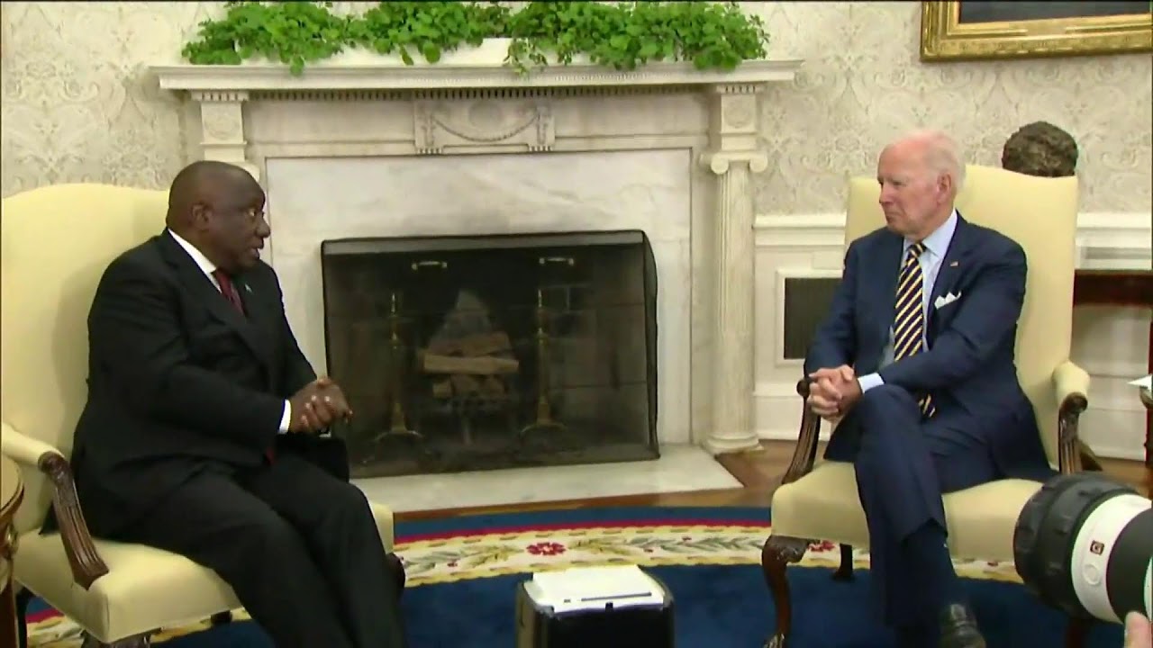 President Biden Meets With South Africa’s President