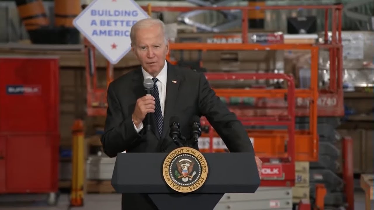 President Biden Speaks On Infrastructure In Boston I Live