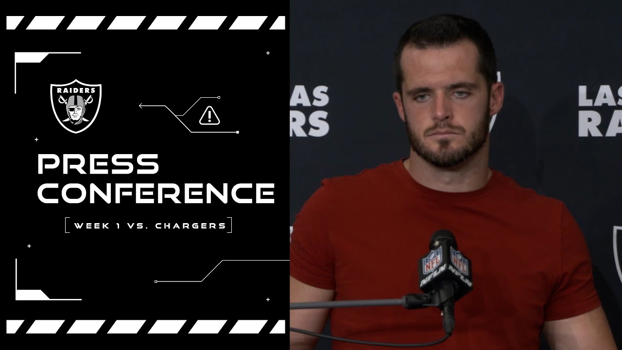 Qb Derek Carr’s Postgame Presser – 9.11.22 | Week 1 Vs. Chargers | Nfl