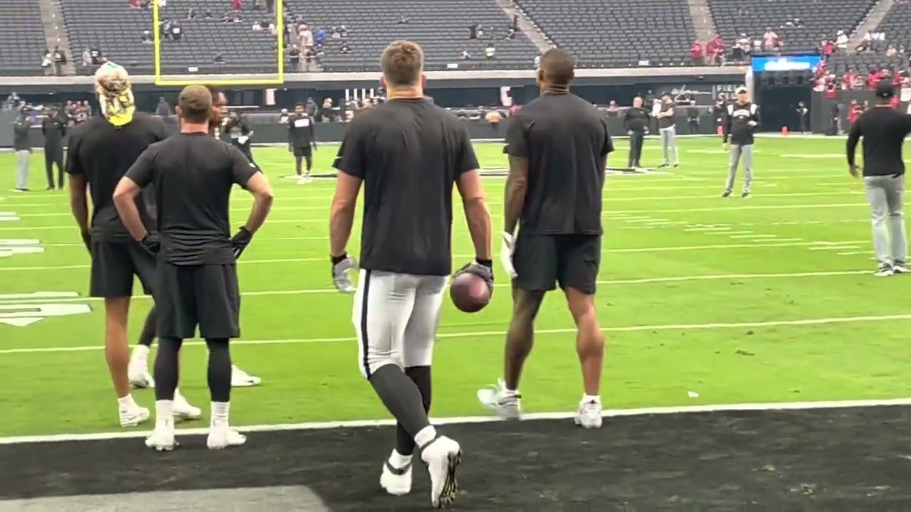 Raiders Receivers Working Out Before Week 2 Vs. Cardinals