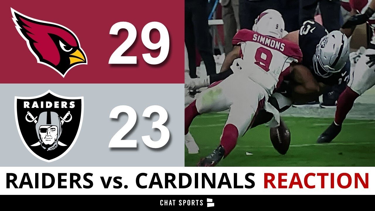 Raiders Vs. Cardinals Post Game, Derek Carr Stats, Raiders Injury News & Boxscore | Nfl Week 2