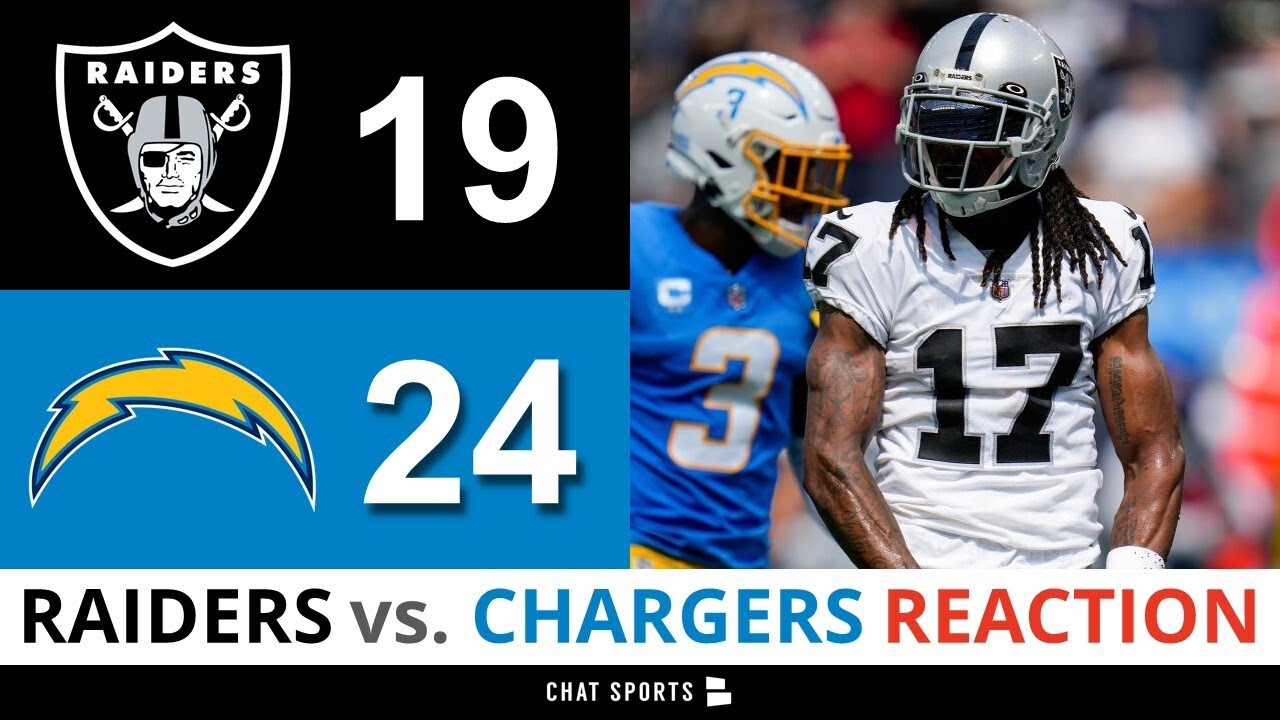 Raiders Vs. Chargers Post Game, Derek Carr & Davante Adams & Boxscore | Nfl Week 1