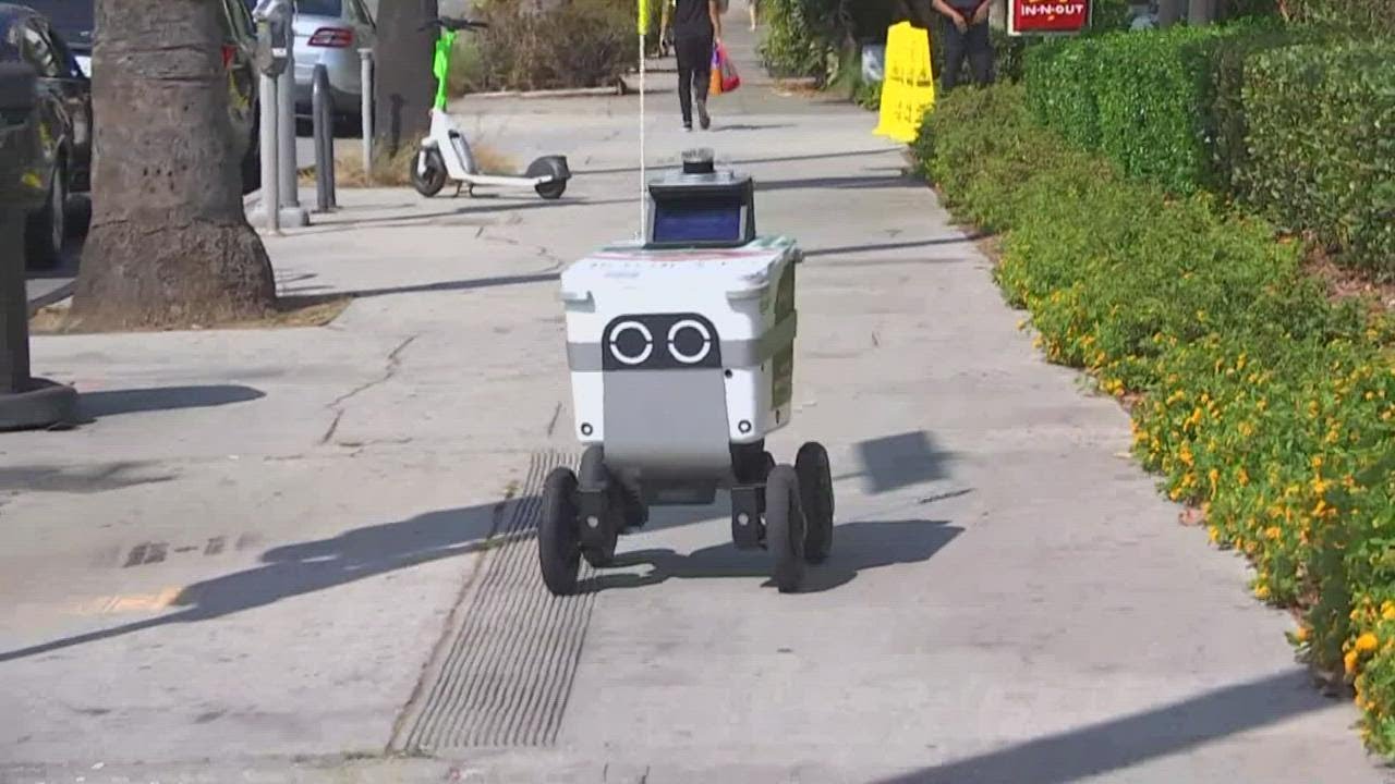 Robot Crashes Crime Scene In Los Angeles