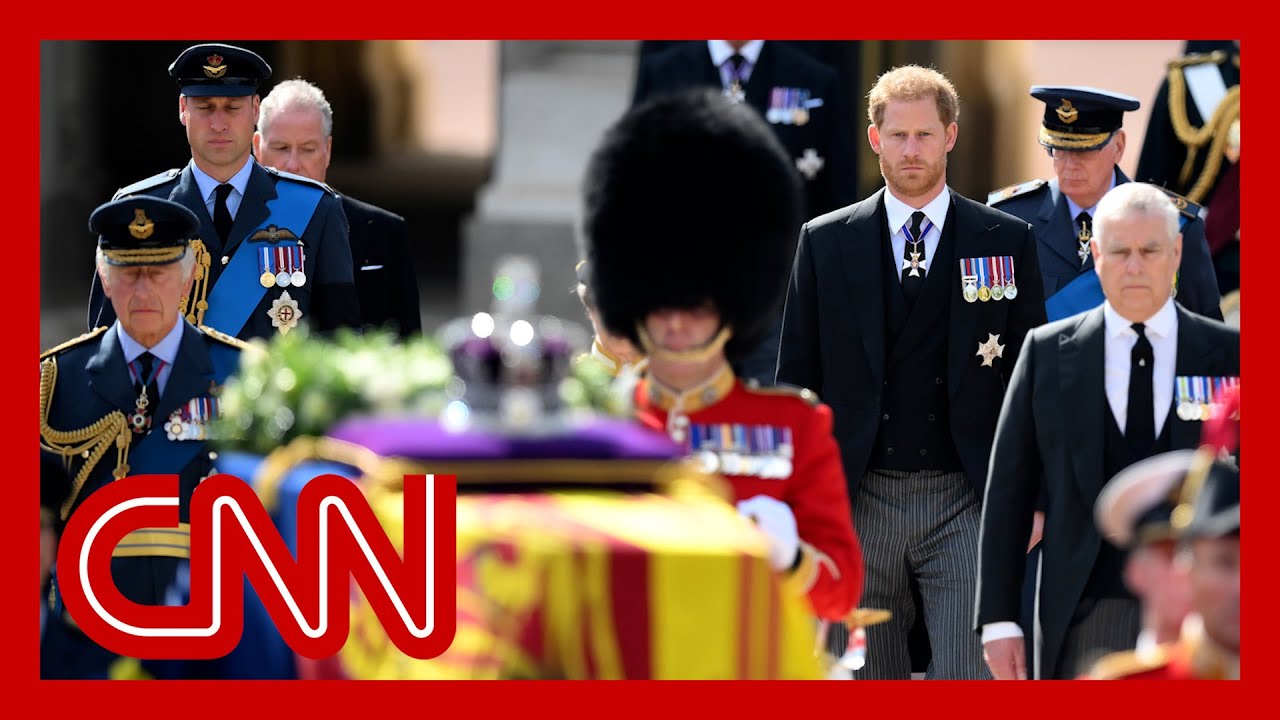 Royal Family Join Procession Bringing Queen’s Coffin To Funeral