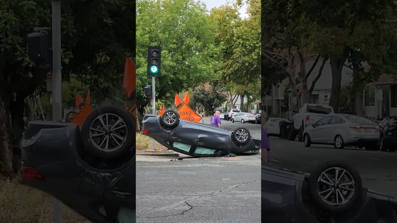 Sacramento W Street Rollover Crash At 19th Street