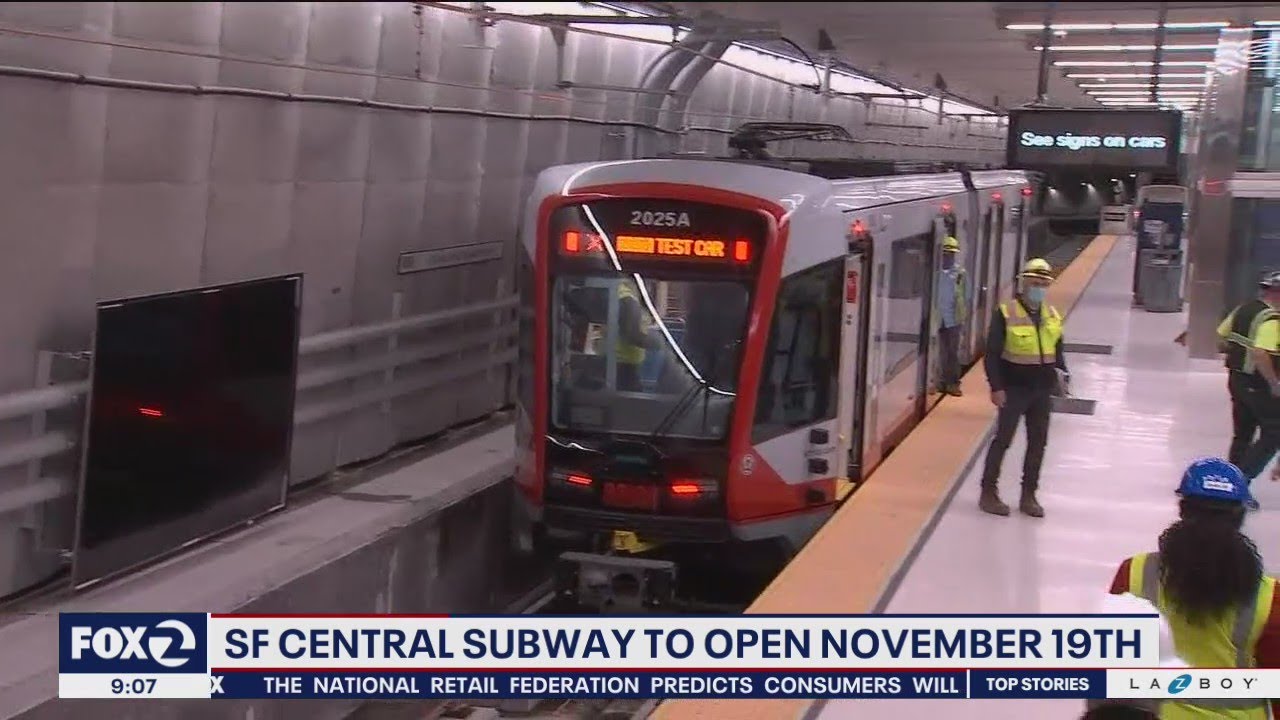 San Francisco Central Subway to open soon 1 San Francisco Central Subway To Open Soon