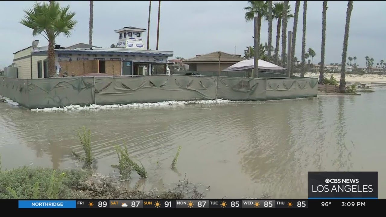 Seal Beach Restaurant Flooded As Kay Approaches Orange County