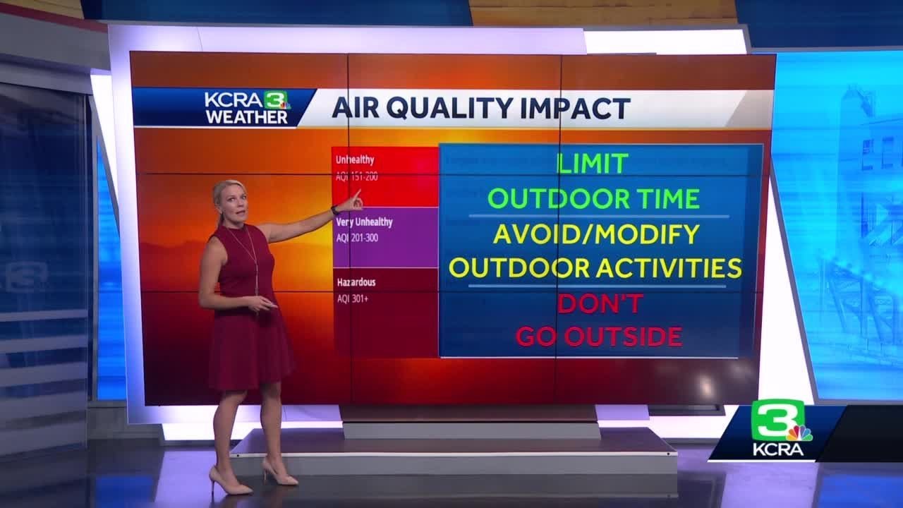 Sept. 9 Heat And Smoke Impact: Noon Forecast