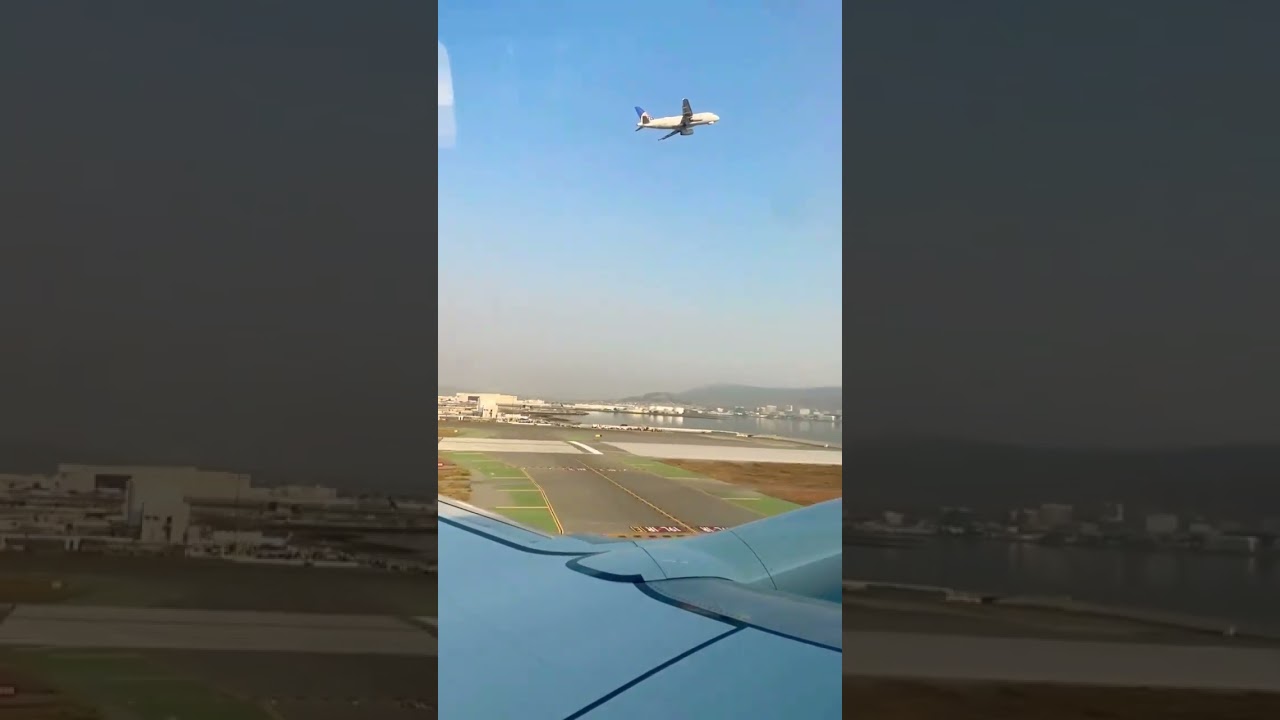 #shorts A Special Parallel Takeoff Out Of Sfo Onboard A United 737. #unitedairlines #