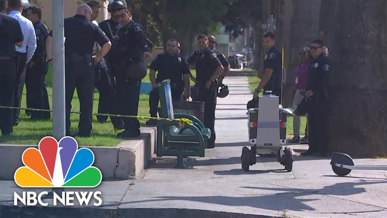 Skynet Fights Back: Food Delivery Robot Drives Through La Crime Scene