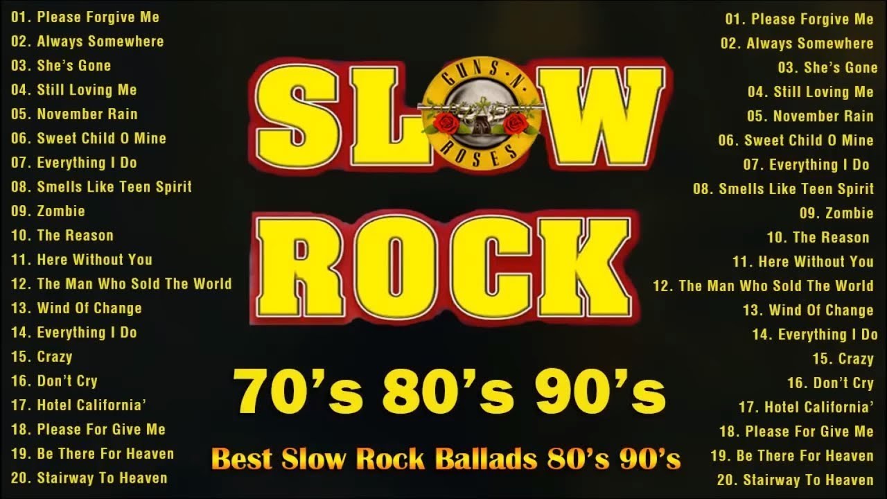 Slow Rock🍂rock Ballads 70s 80s 90s🍂gnr, Bon Jovi, Whitelion, Scorpions, Aerosmith, Nazareth, U2