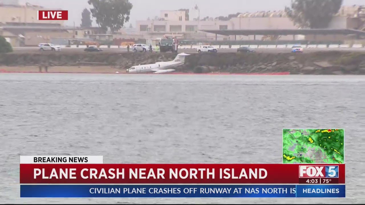 Small Plane Crash Lands Into San Diego Bay