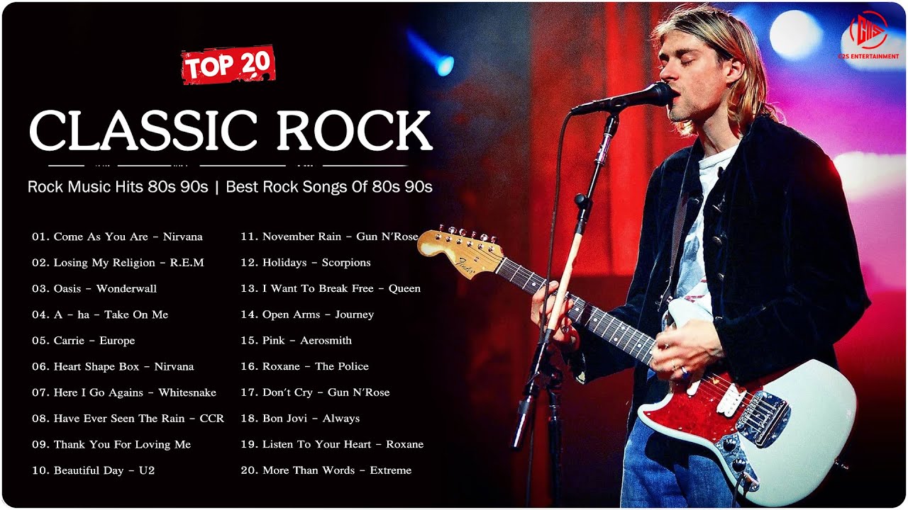 The Power Of Classic Rock 80s and 90s - Nirvana, R.E.M, The Police, GN'R, Bon Jovi, Europe 1 The Power Of Classic Rock 80s And 90s – Nirvana, R.e.m, The Police, Gn’r, Bon Jovi, Europe