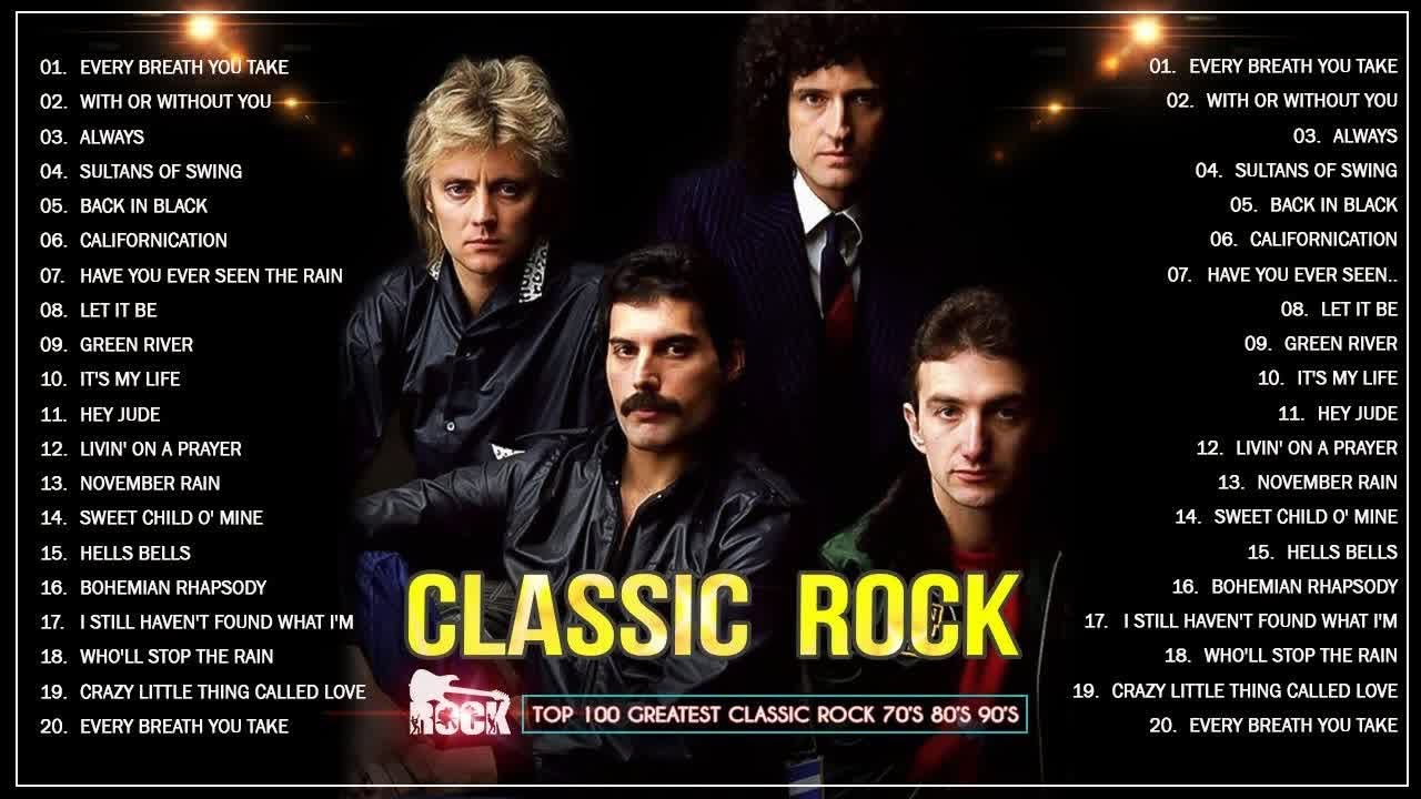 Top 100 Best Classic Rock Songs Of All Time 70s 80s 90s Rock Playlist 🔥 U2, Ccr, Bon Jovi, Que