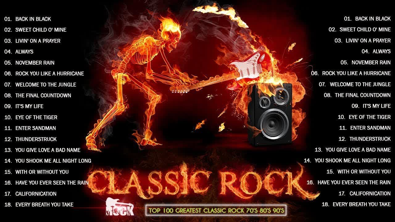 Top 100 Best Classic Rock Songs Of All Time Classic Rock Greatest Hits 🔥 Metallica, Acdc, Bon