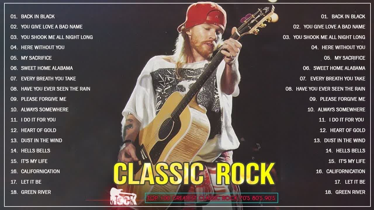 Top 100 Best Classic Rock Songs Of All Time 🔥 Acdc,metallica,guns N’ Roses,bon Jovi, Ccr, Scorpion