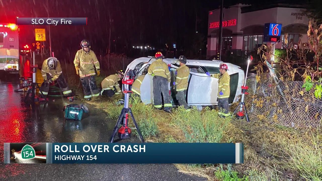 Two Patients Transported To Hospital After Rollover Accident In San Luis Obispo