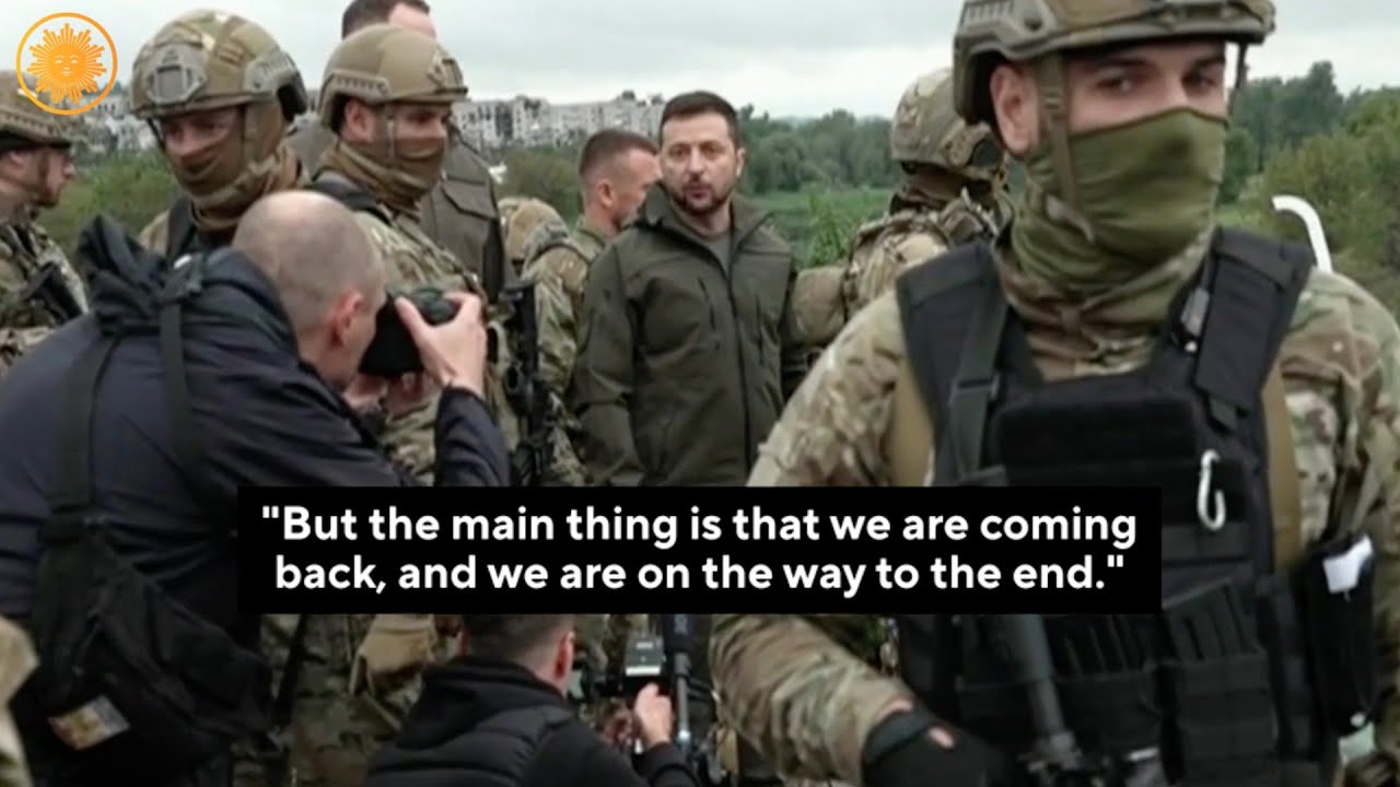 Ukraine’s President Zelenskyy Visits Town Recently Recaptured From Russia, Says His Troops Are “o…