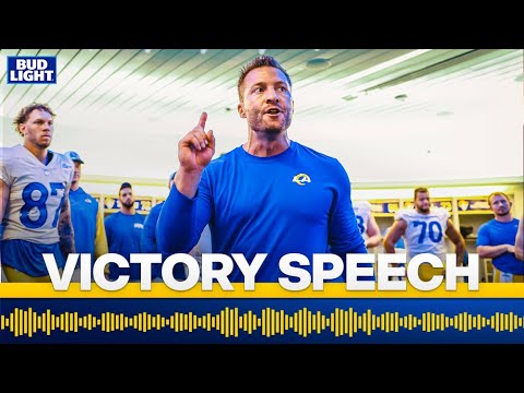 Victory Speech: Watch As Sean Mcvay Gives Out Game Balls After The Rams’ Week 2 Win Over The Falcons