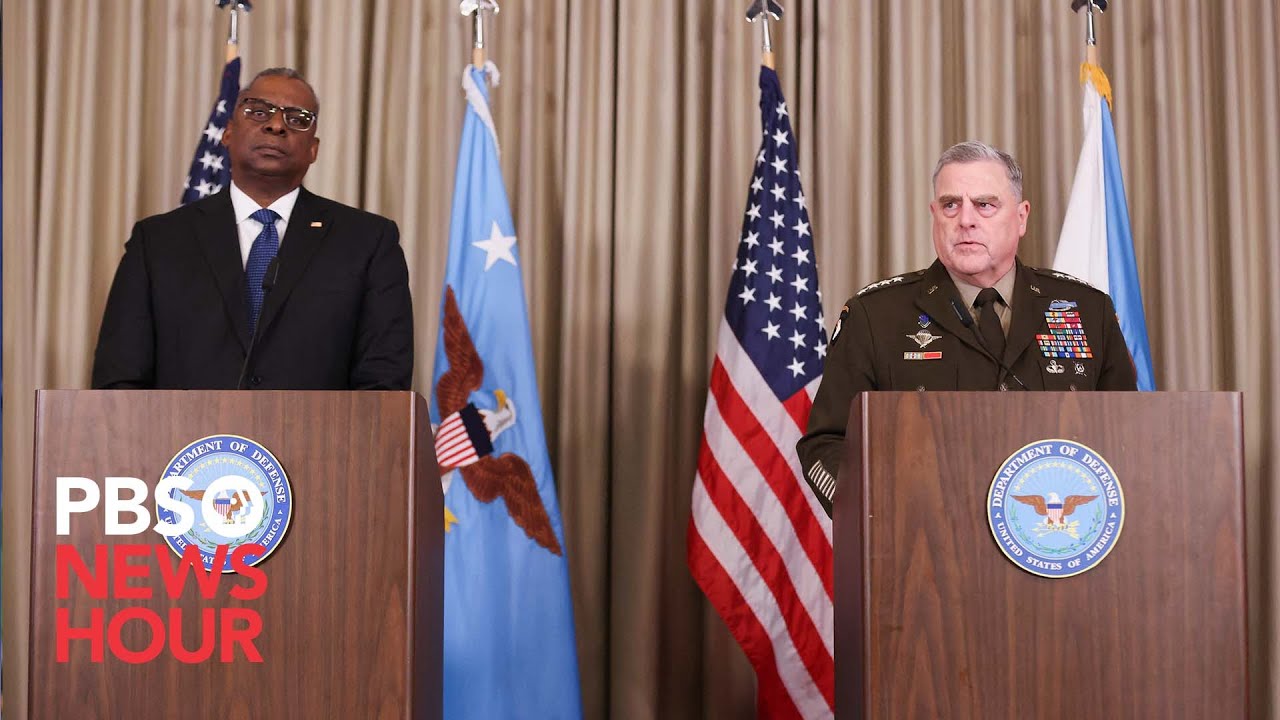 WATCH: Secretary of Defense Austin and Gen. Milley say Ukraine military aid will continue 1 Watch: Secretary Of Defense Austin And Gen. Milley Say Ukraine Military Aid Will Continue