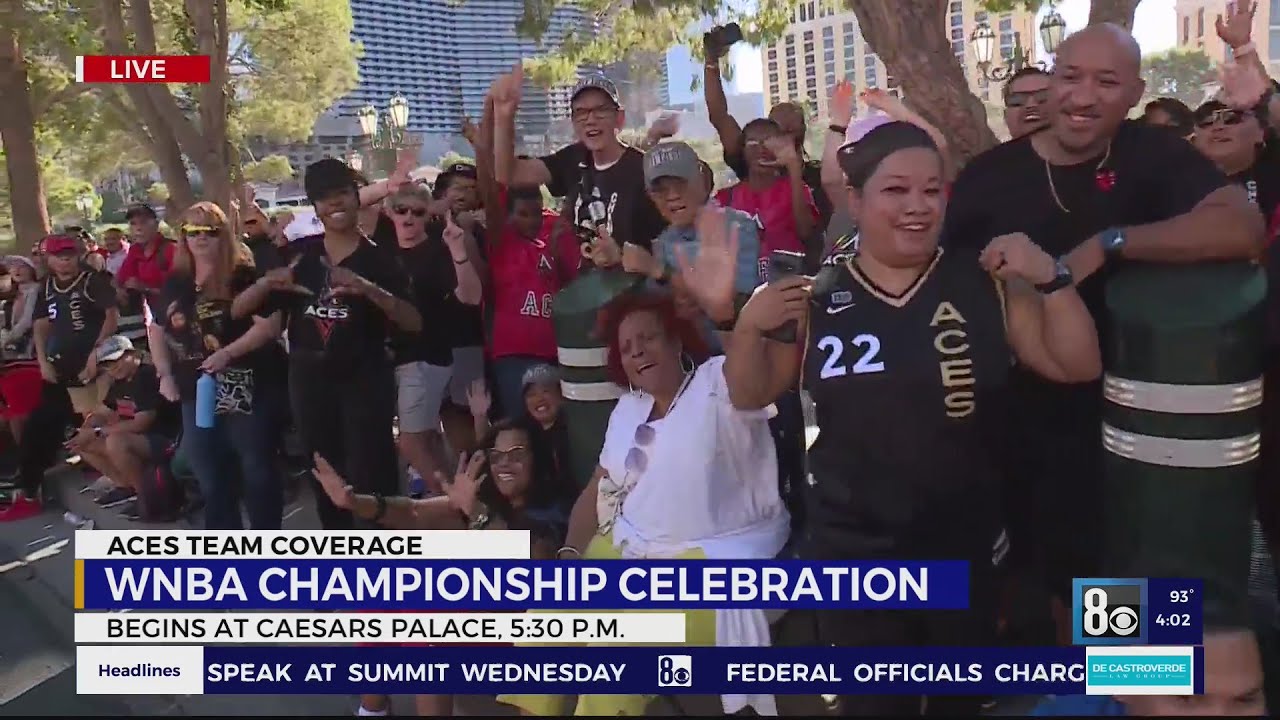 Wnba Las Vegas Aces Championship Celebration