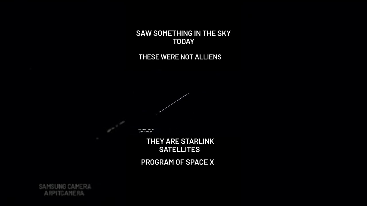 You Saw Something In The Sky #spacex |#nasa| #space| #starlink |#mystery| #news