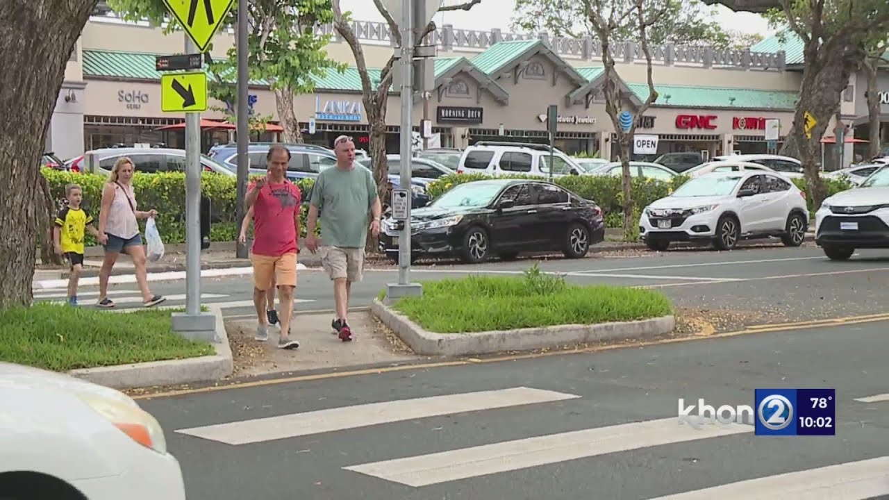 dozens of flashing crosswalk ind