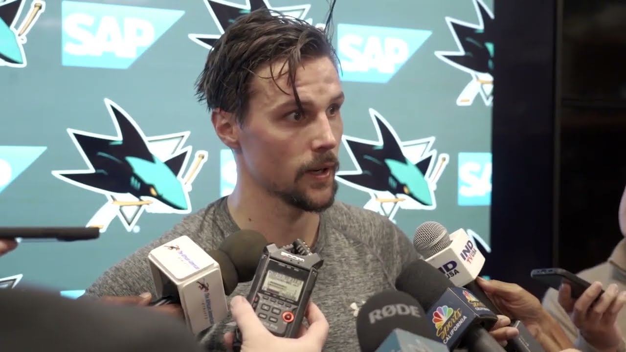 Erik Karlsson Postgame Media Availability (10/29/22 vs Lightning) 1 erik karlsson postgame media ava