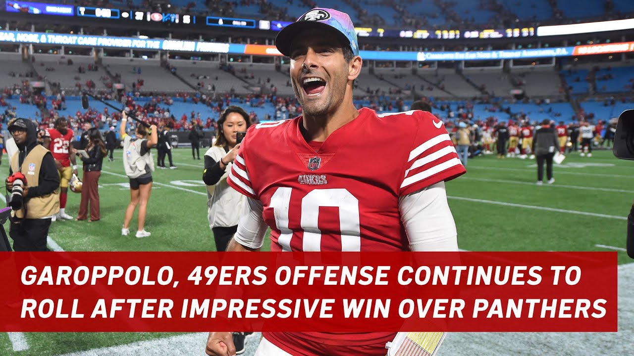 jimmy garoppolo pleased with 49e