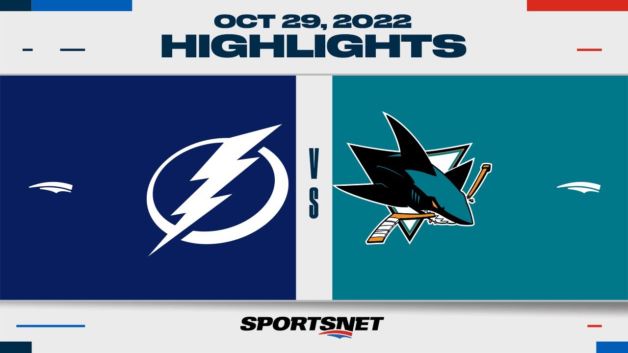 NHL Highlights | Lightning vs. Sharks - October 29, 2022 1 nhl highlights lightning vs shar