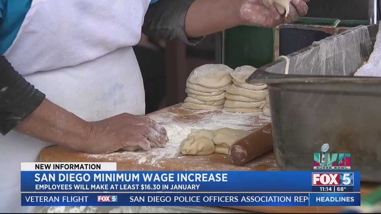 san diego minimum wage increase