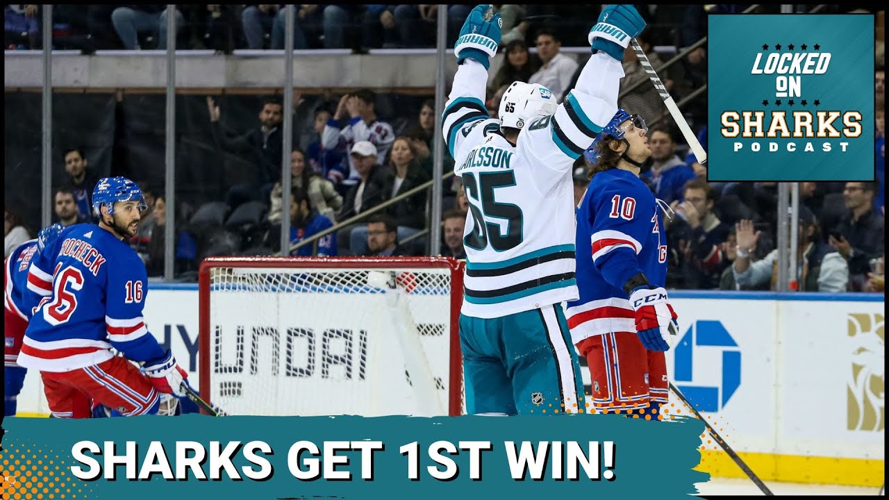 san jose sharks earn first win b