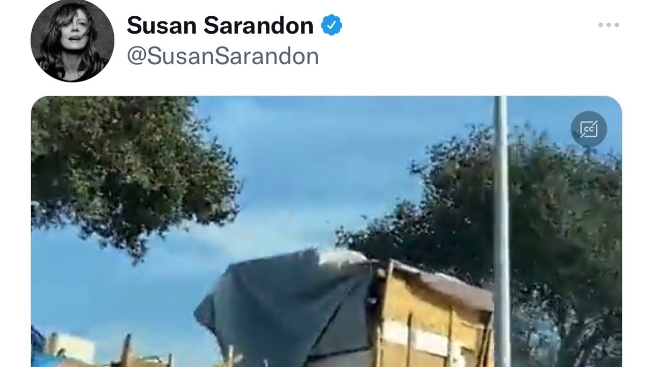 Susan Serandon Trashed Oakland’s Reputation Via Twitter With Tweet Of Homeless Camps On The Street 1 susan serandon trashed oaklands